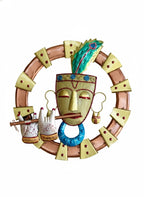 Murli Krishna Metal Wall Art | Handcrafted Wall Hanging for Home & Temple Decoration