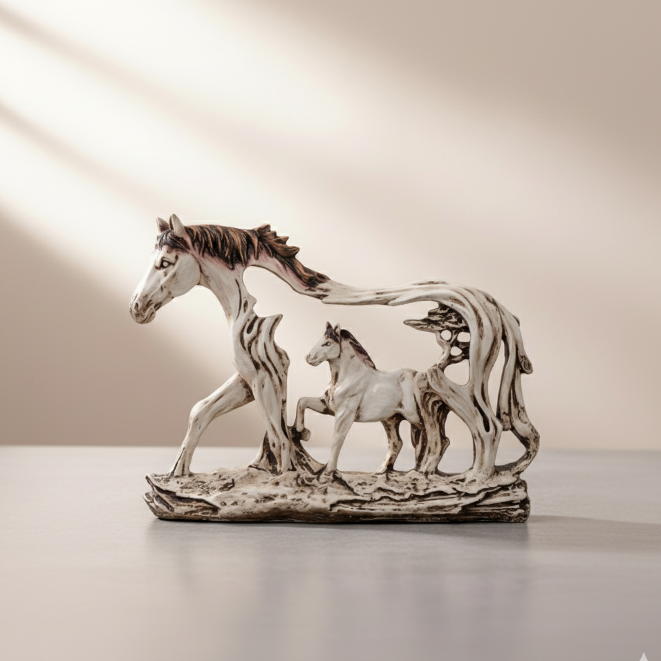 Elegant Horse Sculpture Symbol of Freedom and Strength | Handcrafted Decorative Art Piece