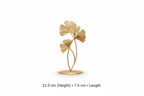 Handcrafted Gold Ginkgo Leaf Table Decor – Set of 2